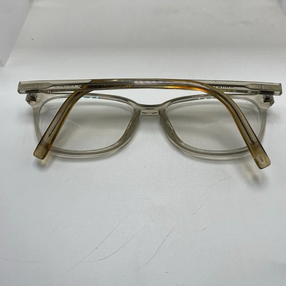 Warby Parker Eyeglasses FRAME ONLY Clemens M 205 54-16-142 Gray Clear 725